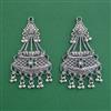 Oxidised Long Earring With Oxidised Plating