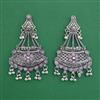 Oxidised Long Earring With Oxidised Plating
