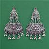 Oxidised Long Earring With Oxidised Plating