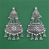 Oxidised Long Earring With Oxidised Plating