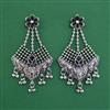 Oxidised Long Earring With Oxidised Plating