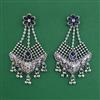 Oxidised Long Earring With Oxidised Plating