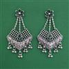 Oxidised Long Earring With Oxidised Plating