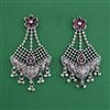 Oxidised Long Earring With Oxidised Plating