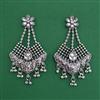 Oxidised Long Earring With Oxidised Plating