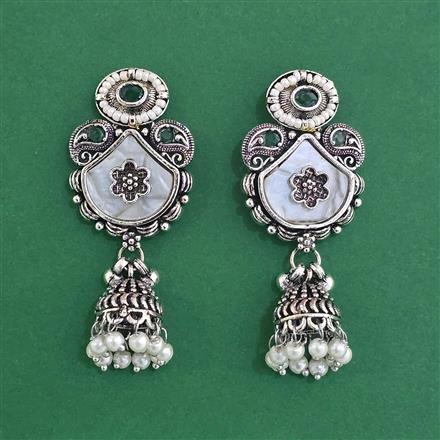 Oxidised Classic Earring With Oxidised Plating