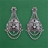 Oxidised Long Earring With Oxidised Plating