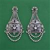 Oxidised Long Earring With Oxidised Plating