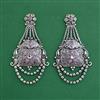 Oxidised Long Earring With Oxidised Plating