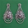 Oxidised Long Earring With Oxidised Plating