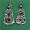 Oxidised Long Earring With Oxidised Plating