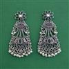 Oxidised Long Earring With Oxidised Plating