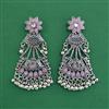 Oxidised Long Earring With Oxidised Plating