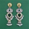 Oxidised Long Earring With Oxidised Plating