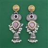 Oxidised Long Earring With Oxidised Plating