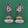 Oxidised Jhumki With 2 Tone Plating