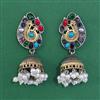 Oxidised Jhumki With 2 Tone Plating