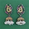 Oxidised Jhumki With 2 Tone Plating
