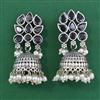 Oxidised Jhumki with Oxidised Plating