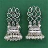 Oxidised Jhumki with Oxidised Plating