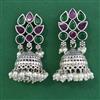 Oxidised Jhumki with Oxidised Plating
