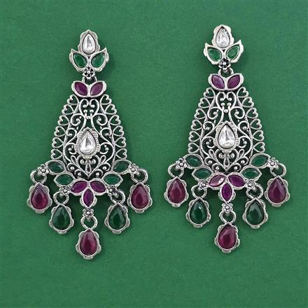 Oxidised Classic Earring With Oxidised Plating