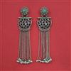 Oxidised Long Earring With Oxidised Plating