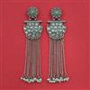Oxidised Long Earring With Oxidised Plating