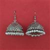 Oxidised Jhumki with Oxidised Plating