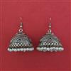 Oxidised Jhumki with Oxidised Plating