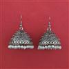 Oxidised Jhumki with Oxidised Plating