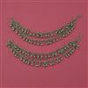 Oxidised Classic Ear Chain with Mehndi Plating Oxidised Plating