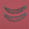 Oxidised Classic Ear Chain with Mehndi Plating Oxidised Plating