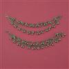 Oxidised Classic Ear Chain with Mehndi Plating Oxidised Plating