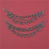 Oxidised Classic Ear Chain with Mehndi Plating Oxidised Plating