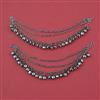 Oxidised Classic Ear Chain with Mehndi Plating Oxidised Plating