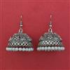 Oxidised Jhumki with Oxidised Plating