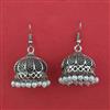 Oxidised Jhumki with Oxidised Plating
