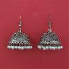 Oxidised Jhumki with Oxidised Plating