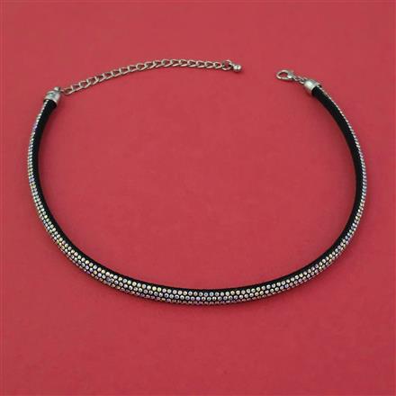 Oxidised Choker Necklace with Oxidised Plating