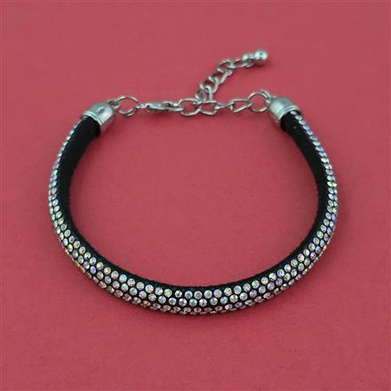 Oxidised Adjustable Bracelet with Oxidised Plating