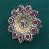Oxidised Adjustable Ring with 2 Tone Plating