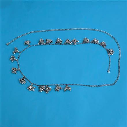 Oxidised Classic Belt with Rhodium Plating