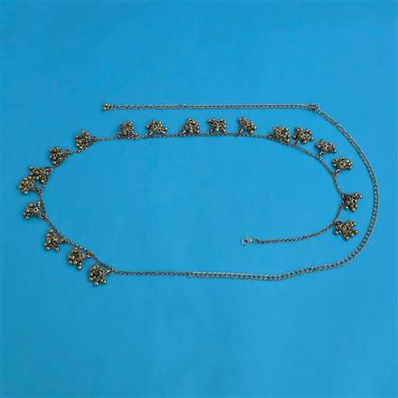 Oxidised Classic Belt with Mehndi Plating