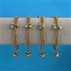 Oxidised 4 Pc Kashmiri Bangles with Mehndi Plating