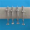 Oxidised 4 Pc Kashmiri Bangles with Rhodium Plating