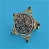Oxidised Adjustable Ring with 2 Tone Plating