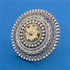 Oxidised Adjustable Ring with 2 Tone Plating