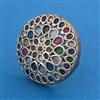 Oxidised Adjustable Ring with Rhodium Plating