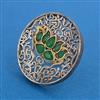 Oxidised Adjustable Ring with 2 Tone Plating